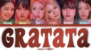 Lapillus 라필루스 – GRATATA 그라타타 Lyrics Color Coded HanRomEng [upl. by Hamirak]