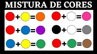 Mistura de Cores e Formar outras Cores  Mistura de cores e Resultados [upl. by Samford137]