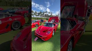 A sea of Ferrari supercars at the Cavallino Classic Palm Beach [upl. by Kono]