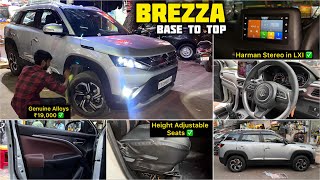 2024 Brezza Base to Top Modification With Price ✅ Brezza Base to Top Modified ✅ [upl. by Uriah]