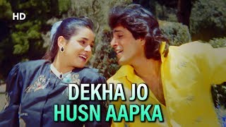 Dekha Jo Husn Aapka  Kasak 1992  Chunky Pandey  Neelam Kothari  Popular Mohammed Aziz Song [upl. by Carver]