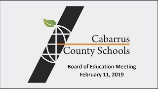 Board of Education Business Meeting February 11 2019 [upl. by Anak246]