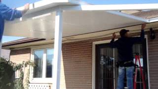 HOW TO INSTALL AN INSULATED ROOF PANELS PART 3 [upl. by Siva]