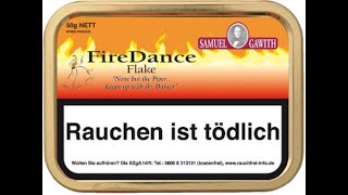 🇩🇪🇺🇸 Pfeife rauchen  Oldie Samuel Gawith »Firedance Flake«  Pipe Tobacco  Pfeifentabak [upl. by Blinnie]