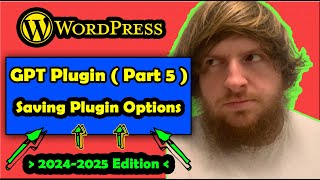 Saving Plugin Options  WordPress Plugin Development  Part 5 [upl. by Llerrehc]