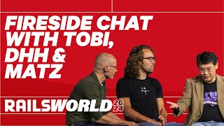 Fireside Chat with DHH Matz and Tobias Lütke  Rails World 2024 [upl. by Eloken]