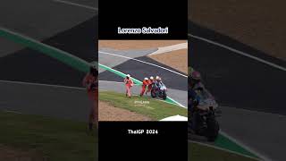 Lorenzo Salvadori crash at Turn 12 Practice Session  PT Grand Prix of Thailand 2024  FANCAM [upl. by Cida]