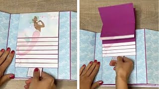 Reverse Waterfall Card Tutorial  Scrapbook PopUp Page Ideas  Interactive Album [upl. by Gnivri311]