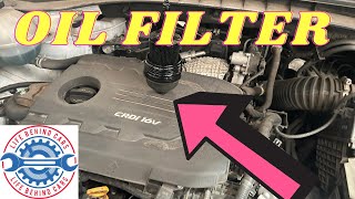 Kia Sportage Diesel 2017 Engine Oil Filter Location [upl. by Cheshire]