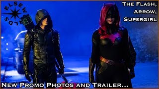 Elseworlds Crossover New Promo Photos and Promo The Flash Arrow Supergirl [upl. by Llenart344]