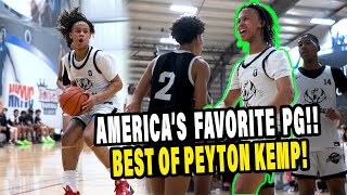 AMERICAS FAVORITE POINT GUARD 8th Grader Peyton Kemp 2023 Summer Highlights [upl. by Malva967]