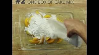 3 Ingredient Peach Cobbler [upl. by Cheadle]