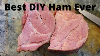 HOW TO BRINE A HAMHOME CURED HAM Amazing tasting ham done at home [upl. by Rebe468]