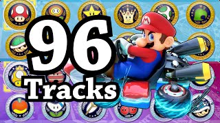 The Exhausting 96 Track Mario Kart 8 Challenge [upl. by Aleris]