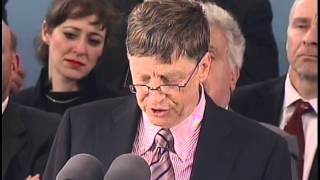 Bill Gates Harvard Commencement Address 2007 [upl. by Eerak984]