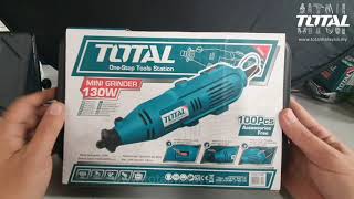 TOTAL Tools Mini Grinder130w  TG501032 [upl. by Hadik247]