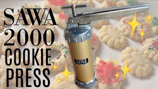 Vintage SAWA 2000 Swedish Cookie Press amp Sesame Street Cookie Maker  Does it Work [upl. by Mello882]