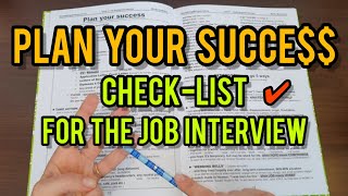 Lecţia  281 📗 – Plan Your Success ❤️ – checklist ✅️ pentru interviul de angajare [upl. by Yzus]