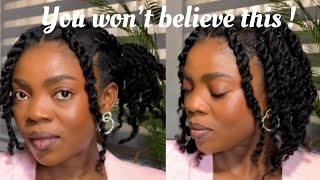 This isn’t 100 my natural hair  chunky twists using hair from familocsofficial2495 [upl. by Ayita231]