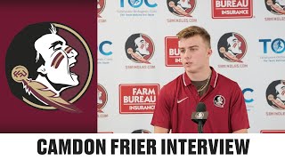 Freshman Camdon Frier  FSU Football on Recruitment Fellow Freshman Class amp History with FSU [upl. by Bryon]