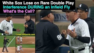 White Sox Lose on Interference DURING Infield Fly as Umpires Call GameEnding Double Play By Rule [upl. by Rosati973]