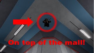 HOW TO REACH THE TOP OF ROOF IN THE MALL Piggy Glitches [upl. by Velvet950]