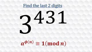 Last 2 digits using Eulers Totient Function [upl. by Ocin230]