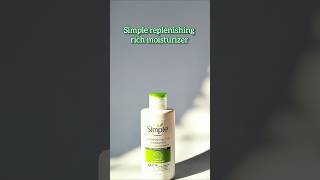 Simple replenishing rich moisturizer simple moisturizer [upl. by Onimod84]