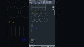 AutoCAD Düzenleme Komutları COPY Komutu Array Kullanımı 2 [upl. by Naugal557]