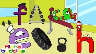 Abc Phonics For Kids  Letter EFGH  Alphabet Buds Ep8 [upl. by Yziar]