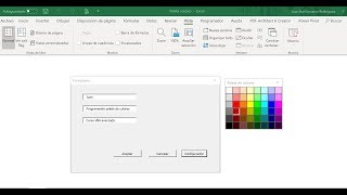 Cómo hacer una paleta de colores personalizada con VBA desde cero [upl. by Calesta]