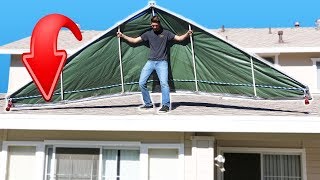 Duct Tape Hang Glider FLYING Challenge [upl. by Cornel526]