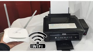 Cómo conectar e imprimir por WIFI en Epson L355Configuración Paso a Paso [upl. by Anomas]