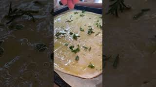 Focaccia che scrocchia  Pane nella friggitrice ad aria asmr relaxingmusic silentvlog [upl. by Larina]