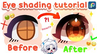 Eye Shading Tutorial  Gacha Club  Ibispaint X [upl. by Leibman]