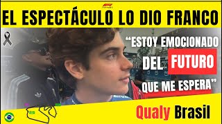 F1 BRASIL FRANCO COLAPINTO ILUSIONA A LA HINCHADA CON SU FUTURO Y HABLÓ MANAGER DEL BOMBAZO REDBULL [upl. by Saxet]