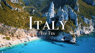 Top 10 Places To Visit In Italy  4K Travel Guide [upl. by Castorina200]