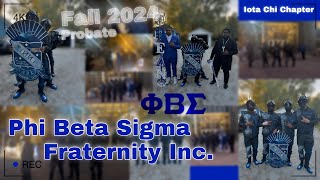 Phi Beta Sigma Fraternity Inc  Fall 2024 Probate  Iota Chi Chapter  Western Illinois university [upl. by Harold]