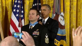 Navy SEAL presented with Medal of Honor [upl. by Airetas]