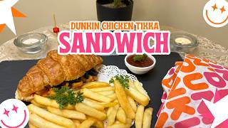 Dunkin Special Chicken Tikka Sandwich Recipe🥐🥪 by Chef shireenanwar chickentikka Sandwich recipe [upl. by Noryt]