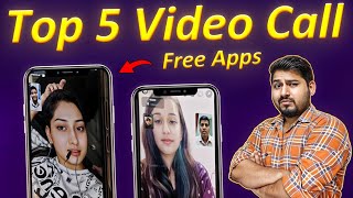 Top 5 Free Video Call App 2024  Random Chat App  Online Video Call App  best Video Calling apps [upl. by Salahi]