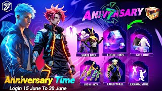 7th Anniversary Event Calendar 🥳🤯 Ob 45 Update Changes  Free Fire New Event  Ff New Event [upl. by Ytitsahc37]