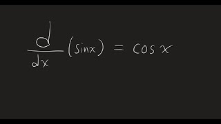 Proving that the derivative of sinx is cosx [upl. by Dutch]