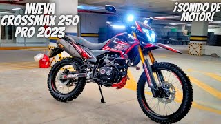 Nueva Vento Crossmax 250 Pro 2023🔥💯  A Prueba sonido de Motor😱 [upl. by Eniamrej]