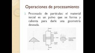 PROCESOS DE MANUFACTURA PARTE 2 UDISTRITALmp4 [upl. by Pool]