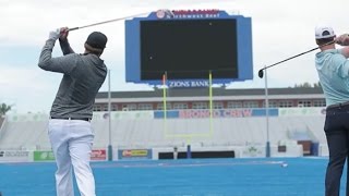 Webcom Tour players compete in PAR game at Boise State blue turf [upl. by Tatianna]