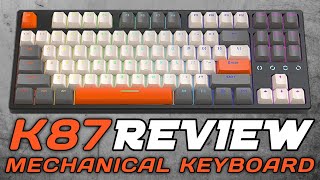 New Ziyoulang K87 Review Best Budget RGB Hotswap Mechanical Keyboard 2023 [upl. by Ardnoid]