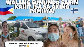 WALANG SUMUNDO KAHIT ISA SA AKING PAMILYA SA AIRPORTNABUDOL NG TAXI DRIVER😭PINAS VLOG🇵🇭🇫🇮 [upl. by Clifton]