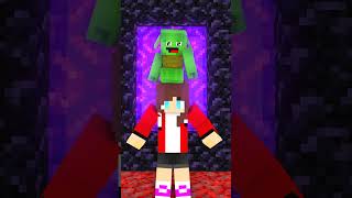 JJs good sister met Mikey brother MAIZEN  JJ and Mikey In Minecraft Animation shorts minecraft [upl. by Nylram]