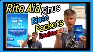 Rite Aid Sinus Wash Saline Refill Packets Review and How to Use [upl. by Negroj]